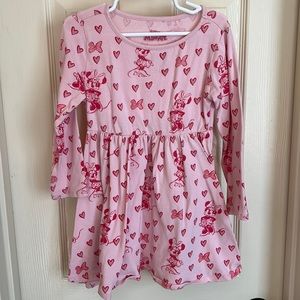 Girls pink Disney Minnie Mouse dress, size 5T